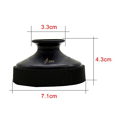 ammoon Mute Silencer Light-weight ABS for Alto Saxophone Sax