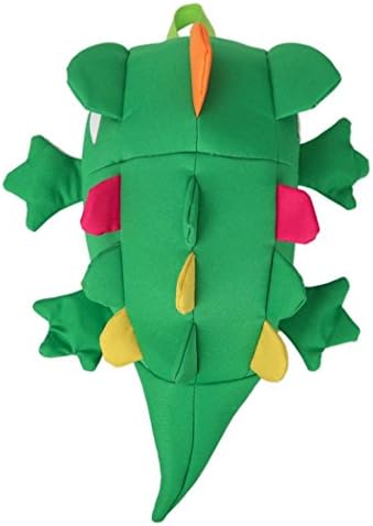 Dreamt Baby Kids Baby Girsl Boys lizard Cartoon Zipper Backpack School Bags Shoulder Bag (Green)
