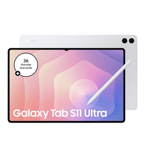 Samsung Galaxy Tab S11 Ultra, AI Tablet, Wi-Fi, Leichtes Design, Vielseitige KI-Tools, DeX, 256 GB Speicher, 12 GB RAM, Lange Akkulaufzeit, Silver, 3 Jahre Hers