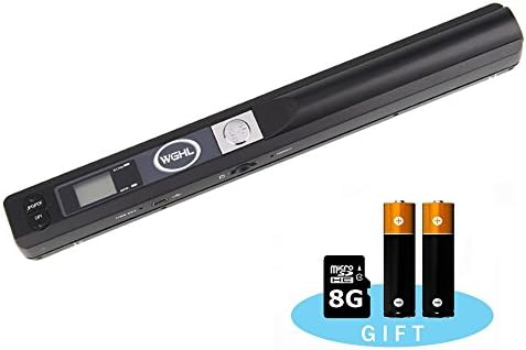 WGHL Wand Portable Document & Image Scanner/USB Mobile Scanner Include 8G Micro SD Card and Battery