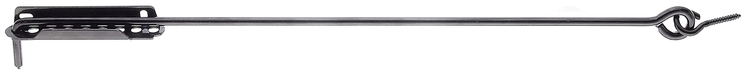 GAH-Alberts Black Alberts 204273 Storm Hook with Hard Plate or Eyelets on Plates Length 600 mm Hook Diameter 8 mm