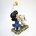 Peanuts by Jim Shore Snoopy Kissing Lucy Mistletoe Stone Resin Figurine, 6.3”