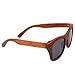 MOTELAN Handmade Polarized Pear Wood Sunglasses Anti-glare Classic Wooden Glasses Grey