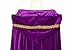 OurLore Unisex Full Length Hooded Robe Cloak Long Velvet Cape Cosplay Costume 59 inch(Purple(Lace))