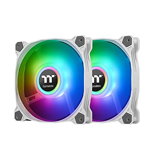 Thermaltake Pure Duo 12 ARGB Sync Radiator Fan 2-Fan Pack | PC-Lüfter | Gehäuse-Lüfter | Radiator-Lüfter | Weiß