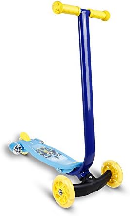 dongchuan Children Kick Scooter 3 Wheels with LED Light and Music for Kids Boys Girls 4-8 Years Old, 200lb Weight Limit (Blue)