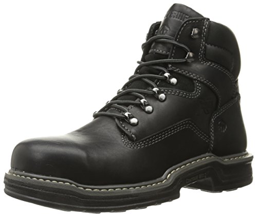 Wolverine Men's Raider 6 Inch Contour Welt Steel Toe EH Work Boot, Black, 10.5 M US