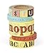 Cavallini Alphabet Decorative, 5 Assorted Rolls