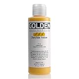 4 Oz Fluid Acrylic Color Paint Color: Diarylide Yellow