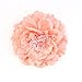 uxcell Bead Decoration Pink Fabric Peony Flower Style Ponytail Holder Hairclip Brooch