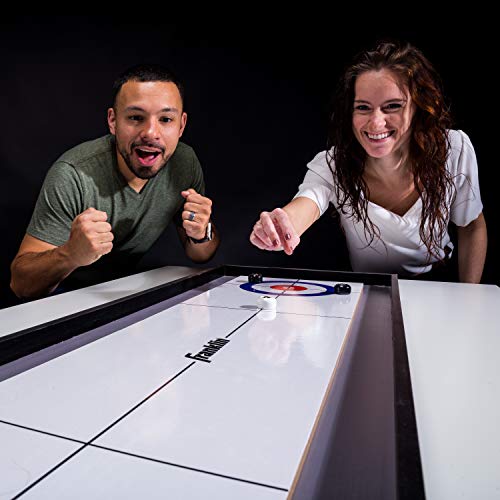 Franklin Sports 2in1 Shuffleboard Table and Curling Set Portable