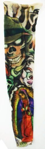 Tattoo Sleeve - Skull, Clown &amp; Virgin Marry New School Tattoo Sleeve