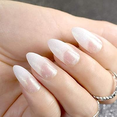 False Nails Pink Fake Nails Coffin Shape Medium Size Ladies Fingernails Natural French 24 Ct Buy Online At Best Price In Uae Amazon Ae