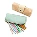 Mziart Minimalist Style Cartoon Bearded Pencil Case Pencil Pouch Cosmetic Makeup Bag, Set of 2