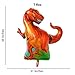 Set of 4 dinosaur balloons - Triceratops t-rex raptor allosaurus - Inflatable party supplies and decorations for kids