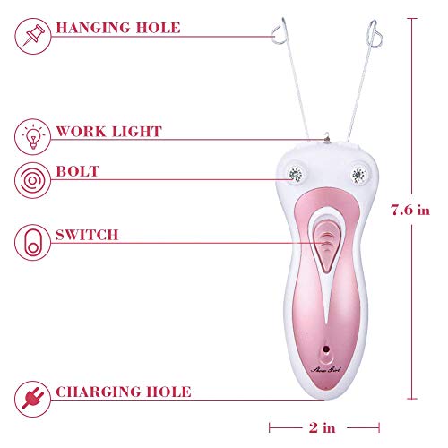 image for WAYCOM Electric Hair Remover-Cotton Thread Epilator Shaver Facial Hair