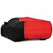 Camaro Indoor/Outdoor Car Cover - Ultraguard Plus Water Resistant UV Protection 300 Denier - Custom Fit for All 2010-2024 Chevrolet Camaro 1LS, 1LT, 2LT, 1SS, 2SS, Z/28 and ZL1 (Red/Black)