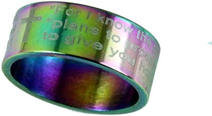 S51 Jeremiah 29:11 Ring I Know The Plans I Have for You Scripture Jer. 29