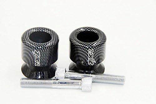 Replacement of Carbon Spike Swingarm Spools No logo 6mm Thread For VMAX (All Years)/ R6 YZF-R6 1998-2013/ Triumph Daytona 675 2006-2012