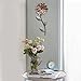 Stratton Home Décor S11554 Romantic Flower Stem Wall Décor, 8.66 W X 0.98 D X 21.46 H, Pink & Green