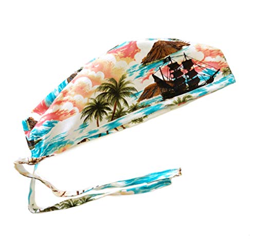 Unisex Mens Tie Back Scrub Cap Surgical Cap Island - Thumbnail 4