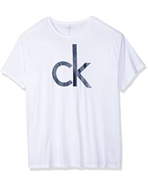 Calvin Klein Jeans Men's Short Sleeve Fence Ck Logo Crew Neck T-Shirt