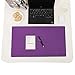 Ashipher Desk Mat,Desk Blotter, Desk Pads & Protector Mouse Pads Polyester Fiber Mat for Desktops and Laptops, 24''x14'' (Purple)