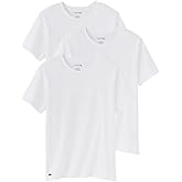 Lacoste Men's Cotton Undershirt Crew Tee 3 Pack