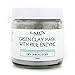 French Green Clay Face Mask Powder - Organic from France - 100% Pure Facial treatment for Acne, Oily skin, Eczema, Psoriasis Spa Grade Natural Mud Hair Mask Made In England