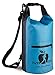 Dry Bag - Waterproof Bag - Outdoors Sack Keeps your Gear Safe and Dry for Hiking, Camping, Kayaking, Canoeing, Rafting, Swimming, Beach, Boating with Blue Silicone Bracelet by IvoDry