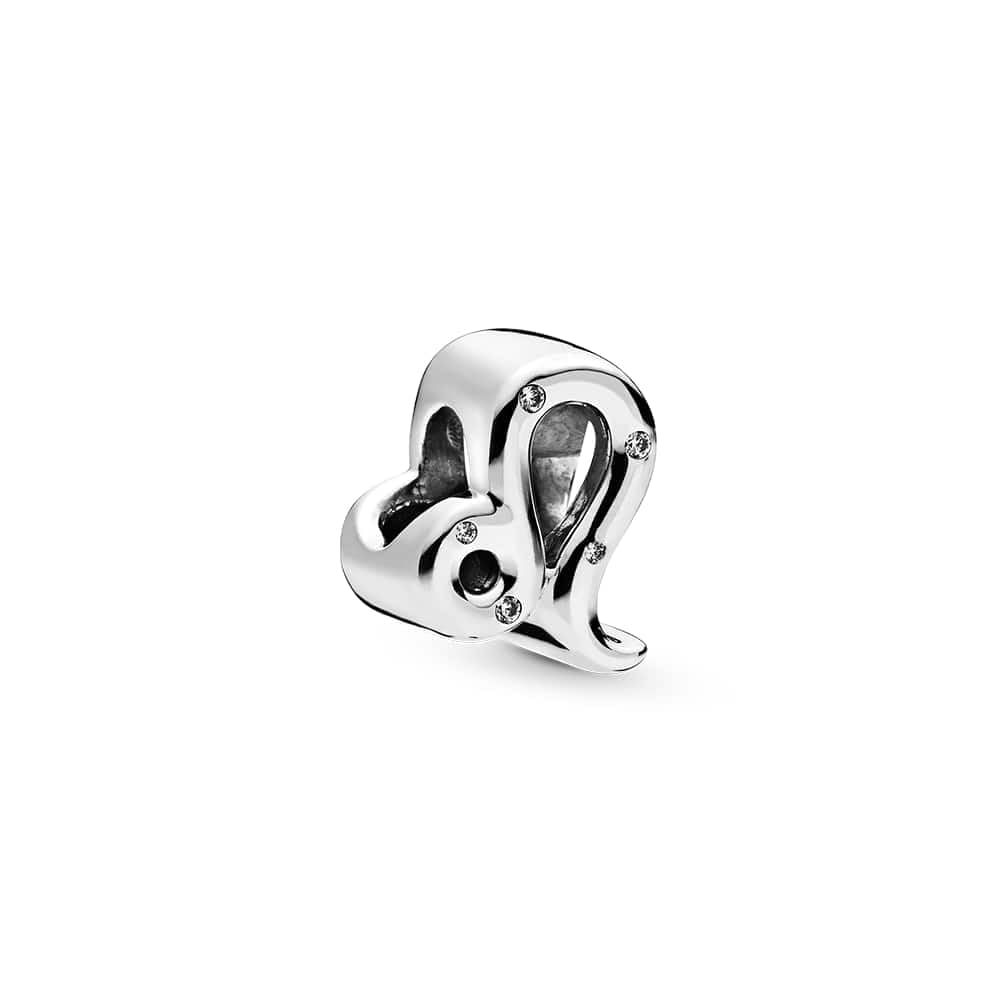 Pandora Moments Women's Sterling Silver Sparkling Leo Zodiac Charm, No Box