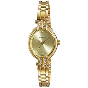 Sonata Analog Gold Dial Women’s Watch