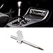 RYANSTAR Racing Adjustable Short Shifter Extender Silver Universal Compatible with 8MM/10MM/12MM Short Shift Such as Compatible with Honda Civic Integra CRX B16 B18 B20 D16