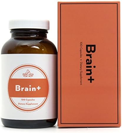 Brain+ Holistic Natural Supplement - 100% Purity, All Inclusive Homeopathy Formula, No Fillers, No Harmful Chemicals, 100 Capsules by Fusion Naturals