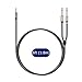 J&D 3.5mm 1/8 inch TRS Male to Dual 6.35mm 1/4 inch TS Male Mono Stereo Y-Cable Splitter for Amplifiers/Mixer Audio Recorder, Zinc Alloy Housing, Nylon Braid, Gold Plated Copper Shell, 6 Feet