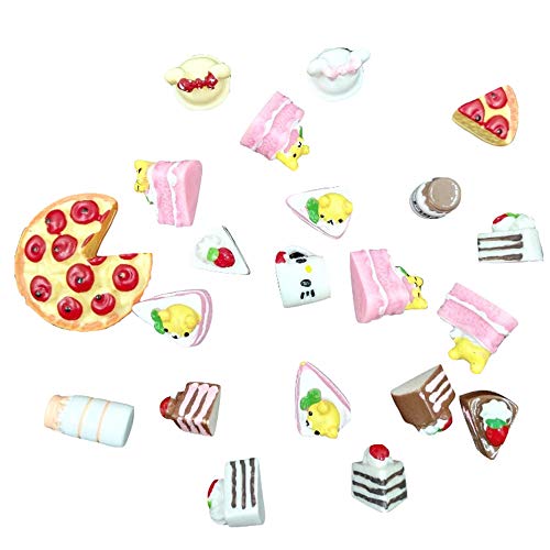 AMOBESTER Dollhouse Kitchen Accessories Miniature Play Food Cakes Little World Food Collectibles