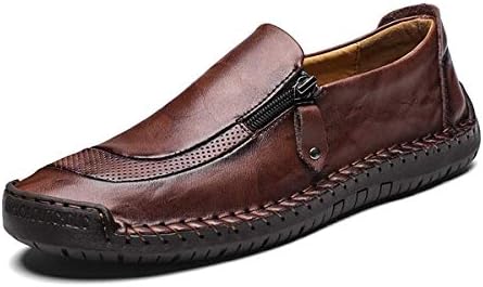Ceyue Loafers for Men Driving Shoes Penny Loafers Casual Leather Stitched Slip On Shoes