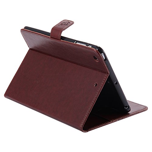 iPad Mini 2 Mini 3 Case, LittleMax(TM) Lightweight PU Leather Flip Stand Embossed Cat & Tree Case Smart Cover with Auto Wake/Sleep for Apple iPad Mini 3/2/1 [One Free Stylus Pen]-#2 Coffee - Thumbnail 6