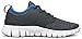 TSLA Men's Sports Running Shoes, Lightweight Breathable Walking Casual Sneakers, Performance Gym Training Athletic Shoes, Lightweight Shoes Dark Grey & Blue, 11