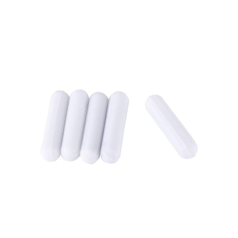 5Pcs Magnetic Stirrer Type-C PTFE Stir Bar Laboratory Stirrer White Flea Lab Spinner for Magnetic Mixer (C7*30mm)