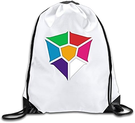 Anime Symphogear Live Emblem White Drawstring Backpack Sport Bag For Men & Women