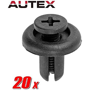 40-Pack Auto Push Pins & Fastener Set – Fender Liner Rivet Push Clips For Honda, Toyota, Ford, Chevy, GMC, Dodge, Nissan, Mercedes