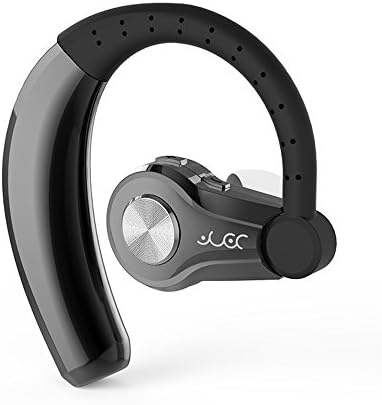Bluetooth Headset Wireless V4.1 Bluetooth Ear Hanging Business Earphone Anti Sweat Function Earpieces w/ Noise Reduction Mic for iPhons and Android Smartphones Hands Free with Mic（Black）
