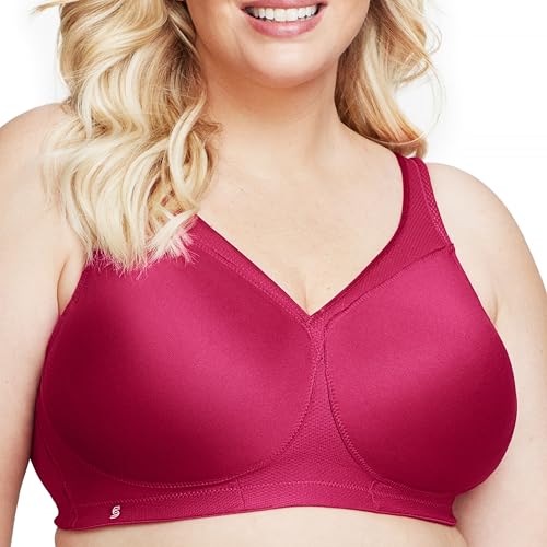 Glamorise Full Figure Plus Size MagicLift Seamless Sports Bra Wirefree #1006 Ru…