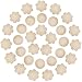 SATINIOR 30 Pairs Nipple Cover Disposable Breast Pasties Invisible Seamless Adhesive Bras, Round and Petal (Skin Color)