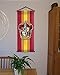 Harry Potter Style Striped Banner - Gryffindor Flag 43in x 16in - High Quality Wall Scroll - Ready to Hang - Perfect Barware Man Cave Gift - Unique HP Collectible Accessories