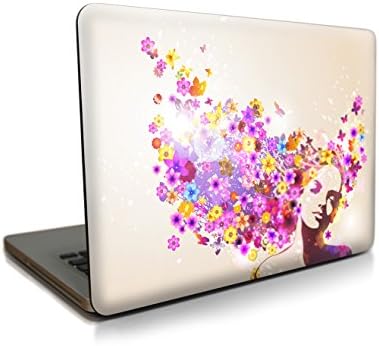CoSopo Art Series Protective Laptop Cases Hard Shell Plastic Cases Snap-On Covers Folio Sleeves for MacBook (MacBook Air 13", Folower Girl)