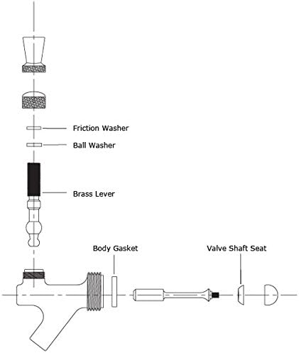 Amazon Com Beer Faucet Repair Kit With Diagram Beer Keg Faucets