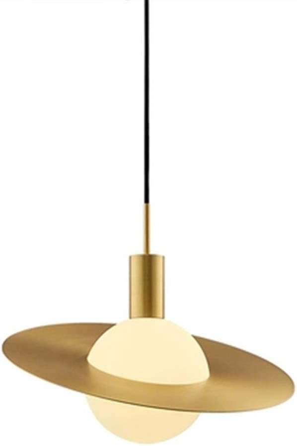 1 Heller Kronleuchter, Moderne Hängelampe Lampe, Glaskugel-Schatten