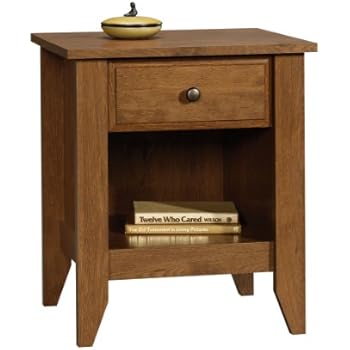 Sauder Shoal Creek Night Stand, Oiled Oak finish